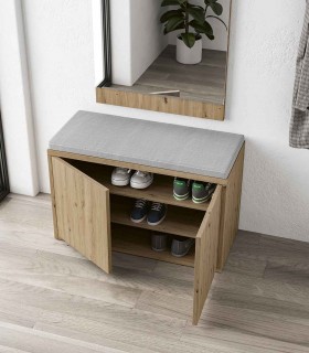 Banco Zapatero de madera MURCIA