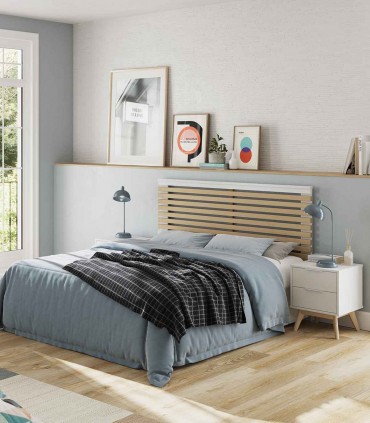 Cabecero de madera de estilo nórdico CAMUS