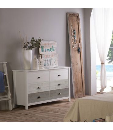 Cajonera Aparador en Madera de Pino Colección ROMANTICA