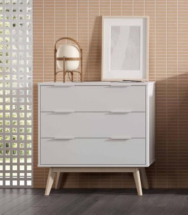 Cajonera de madera de diseño nordico CAMUS