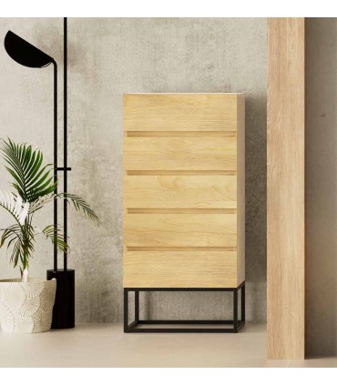 Cajonera Sinfonier de hierro y madera de pino KLOST