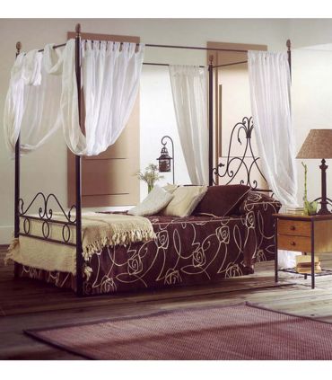 Cama con dosel forja Mod. DIANA