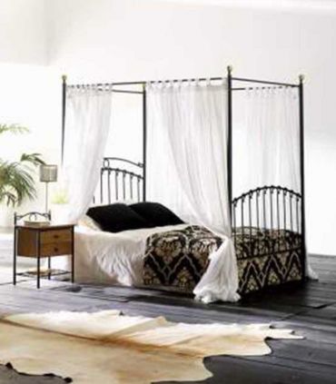 Cama con dosel forja Mod. SOFIA