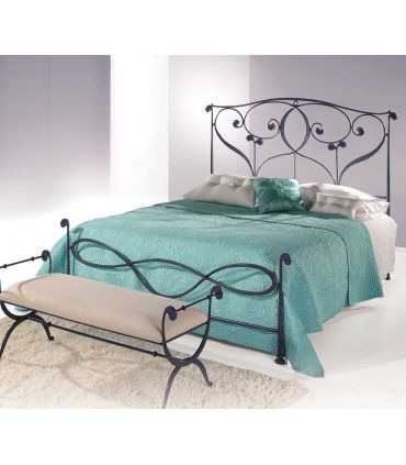 Cama de hierro macizo de estilo moderno modelo ILANA