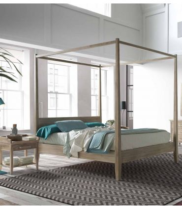 Cama Dosel de Madera de Teka : Colección LYRA