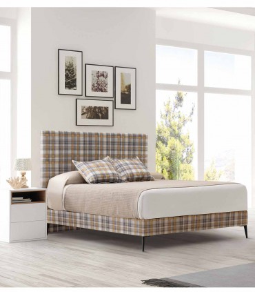 Cama moderna con somier tapizado PARMA