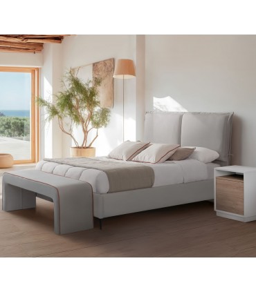 Cama moderna tapizada con canapé abatible ITACA