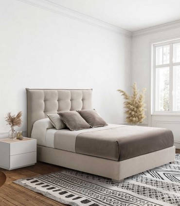 Cama tapizada con bañera fija PADUA
