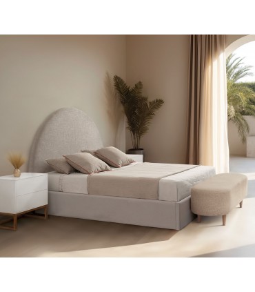 Cama tapizada con canapé abatible CRETA