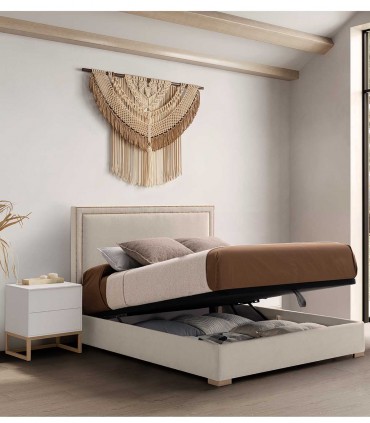 Cama tapizada con canapé abatible VARESE
