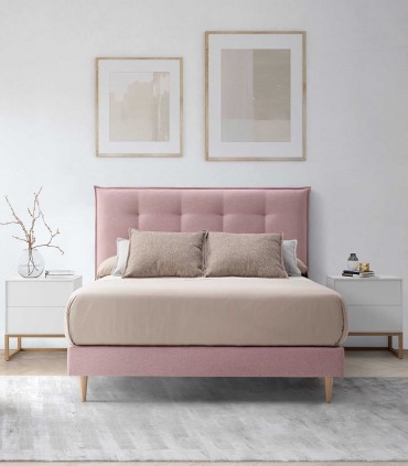 Cama tapizada con somier PADUA