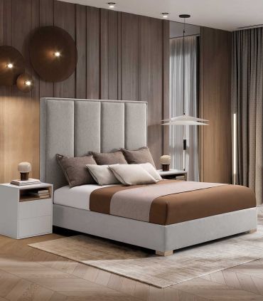 Cama tapizada moderna con bañera fija MONZA