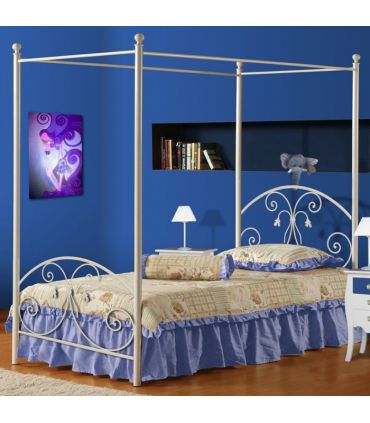 Cama de Forja con Dosel PALOMA