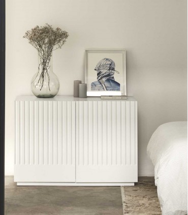 Cómoda de madera DORIC Blanca