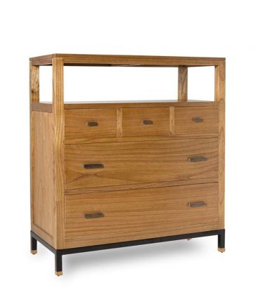 Cómoda de madera y metal Colección MADHU Moycor