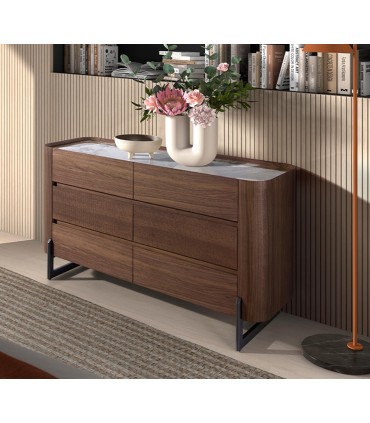 Cómoda moderna en madera ARGELIA
