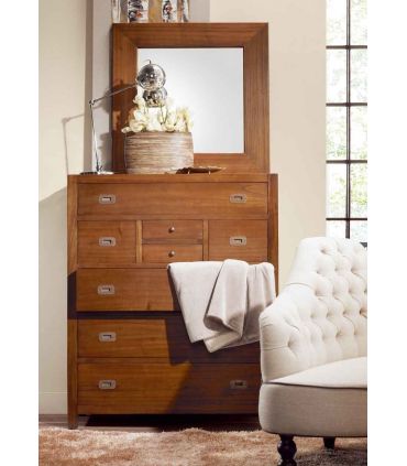 Cómoda de Madera Colección STAR 8 Cajones