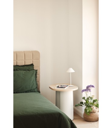Mesa de rincón de estilo nórdico NORI Crema