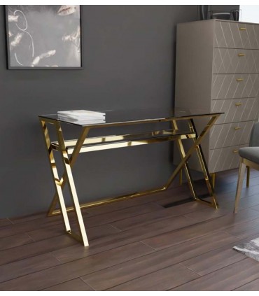 Mesa Escritorio de Acero IRUN Oro