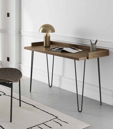 Mesa Escritorio en madera y metal SIRIA