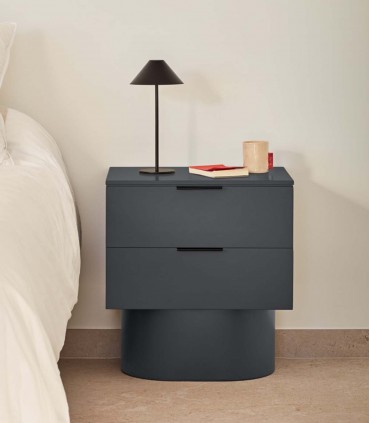 Mesita de dormitorio moderna TOTEM Antracita