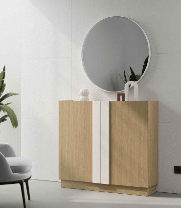 Mueble con Zapatero de diseño en madera GIRONA