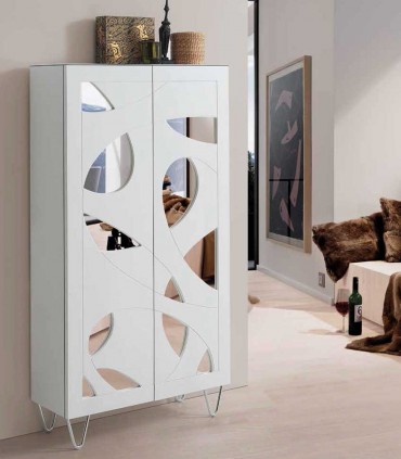Mueble Zapatero moderno con lunas de espejo NATURA