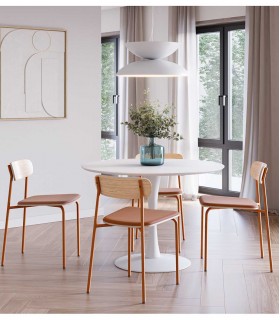 Set de 2 Sillas de cocina ADRIANA Teja